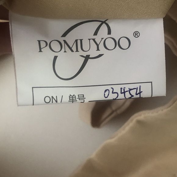 POMUYOO Women's One Shoulder Drawstring Back Thigh Slit Maxi Dress Size 8 - Picture 7 of 14